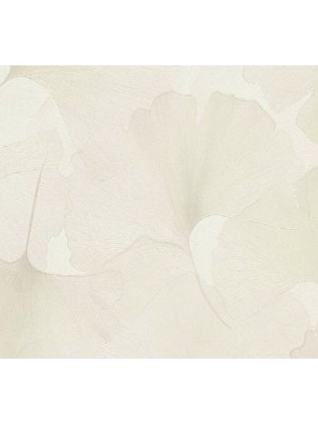 PAPEL DE PAREDE WILER BAVÁRIA - FOLHAGEM GINKGO BEGE CLARO (COM BRILHO) 1