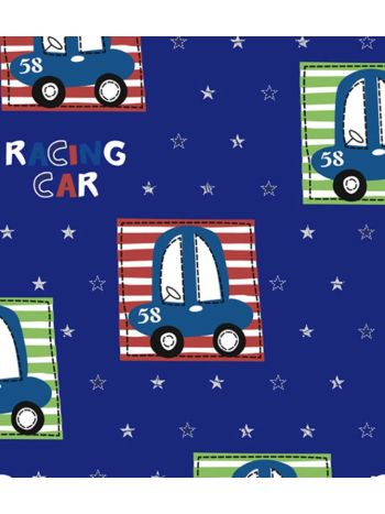 PAPEL DE PAREDE KANTAI HELLO KIDS - DESENHO DE CARROS AZUL HK223403R 1