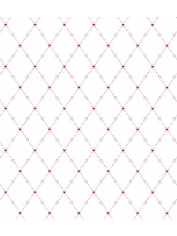 PAPEL DE PAREDE KANTAI HELLO KIDS - GEOMÉTRICO COM CORAÇÃO LILÁS HK224102R 1