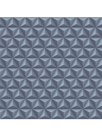 PAPEL DE PAREDE BOBINEX DIPLOMATA - GEOMÉTRICO 3D AZUL