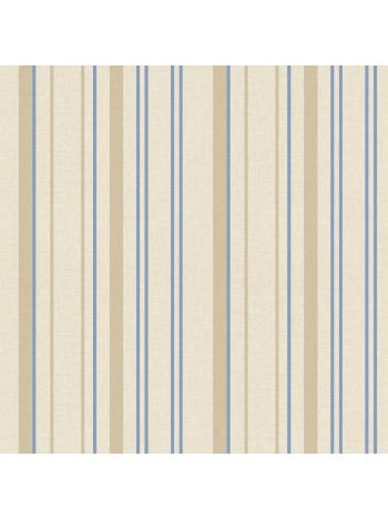 PAPEL DE PAREDE BOBINEX BAMBINOS - LISTRAS BEGE E AZUL