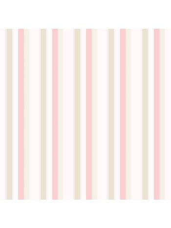 PAPEL DE PAREDE BOBINEX BAMBINOS - LISTRAS TOM PASTEL E ROSA