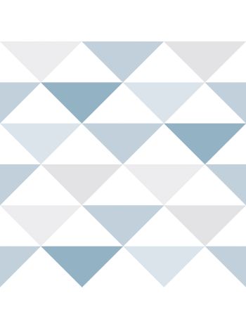 PAPEL DE PAREDE BOBINEX BRINCAR - TRIÂNGULOS AZUL