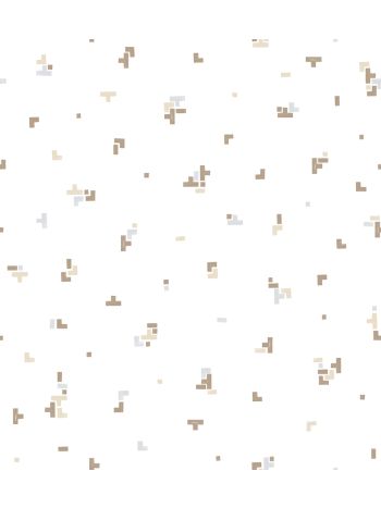 PAPEL DE PAREDE BOBINEX BRINCAR - GEOMÉTRICO MARROM