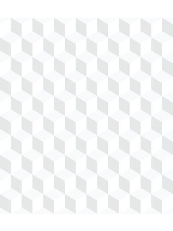 PAPEL DE PAREDE BOBINEX BRINCAR - GEOMÉTRICO 3D CINZA