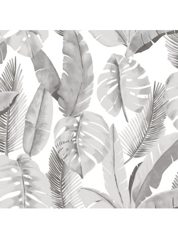 PAPEL DE PAREDE BOBINEX ATEMPORAL - FOLHAGEM CINZA