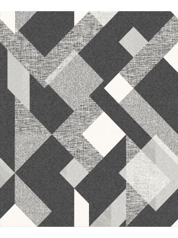 PAPEL DE PAREDE BOBINEX ATEMPORAL - GEOMÉTRICO PRETO