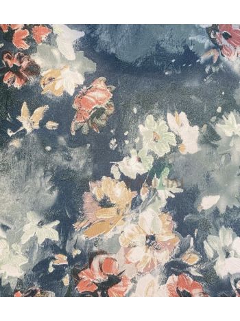 PAPEL DE PAREDE KANTAI POET CHART 4 - FLORES AQUARELADAS AZUL PT400904R 1