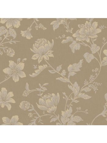 PAPEL DE PAREDE BOBINEX CONTEMPORÂNEO - FLORAL MARROM 1