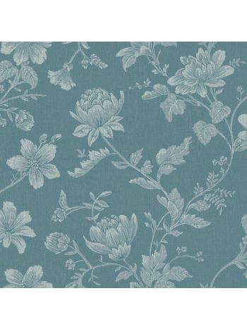PAPEL DE PAREDE BOBINEX CONTEMPORÂNEO - FLORAL AZUL 1