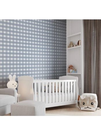 PAPEL DE PAREDE BOBINEX REVOADA - XADREZ VICHI AZUL CÉU 4409 1