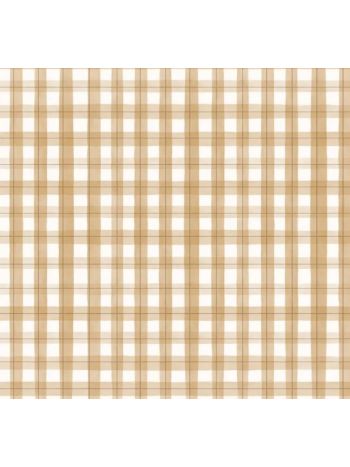 PAPEL DE PAREDE BOBINEX REVOADA -  XADREZ PICNIC MARROM 4442 1