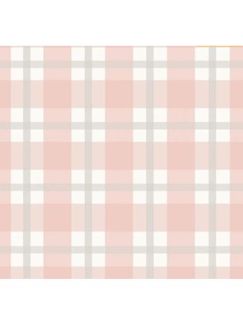 PAPEL DE PAREDE PRONTA ENTREGA - XADREZ QUADROS ROSA 1