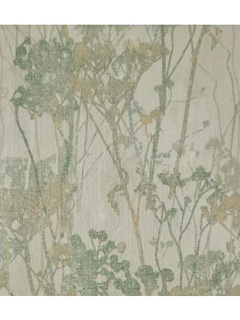 Papel de Parede Bobinex Flores do Campo Verde e Bege - Coleção Refúgio 1