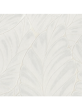 Papel de Parede Vinílico Folhas Tropicais Off White Texturizado - Coleção Poet Chart 5 1