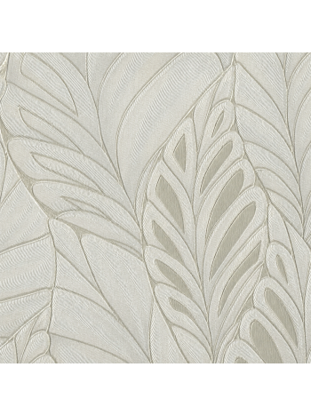 Papel de Parede Vinílico Folhagem Elegance Bege e Marfim - Coleção Poet Chart 5 1