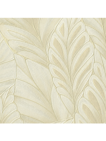 Papel de Parede Vinílico Folhagem Tropical Bege Areia e Dourado Texturizado - Coleção Poet Chart 5 1