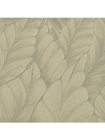 Papel de Parede Vinílico Folhagem Tropical Greige Texturizado - Coleção Poet Chart 5 1