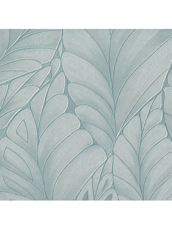 Papel de Parede Vinílico Folhagem Tropical Azul Serenity Texturizado - Coleção Poet Chart 5 1
