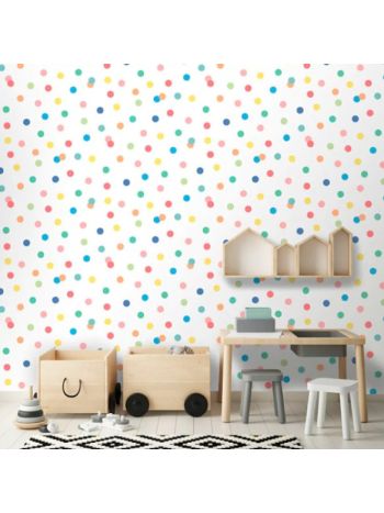 PAPEL DE PAREDE INFANTIL CONFETE COLORIDO - COLEÇÃO PETIT 1