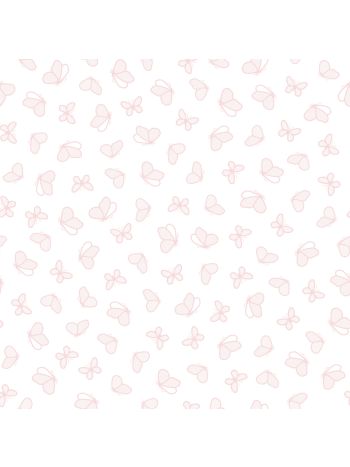 PAPEL DE PAREDE BOBINEX RENASCER - BORBOLETAS ROSA 1