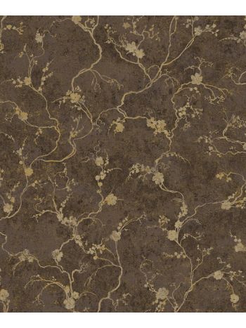 PAPEL DE PAREDE KANTAI VERONA 2 - FOLHAS E FLORES MARROM E BEGE
