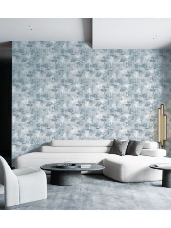 PAPEL DE PAREDE EDANTEX AVALON 2 - ÁRVORES CINZA AZULADO (COM BRILHO) AVA-201 1