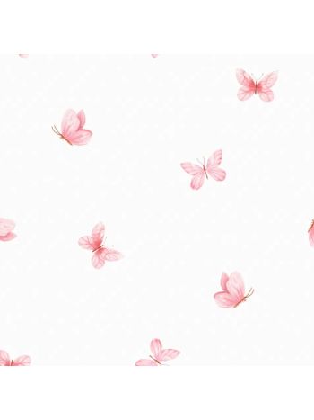 PAPEL DE PAREDE WILER BAMBINE - BORBOLETAS ROSA BA0027 1