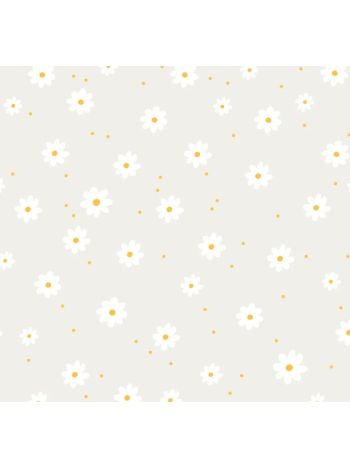 PAPEL DE PAREDE WILER BAMBINE - FLOR MARGARIDA BEGE BA0032 1