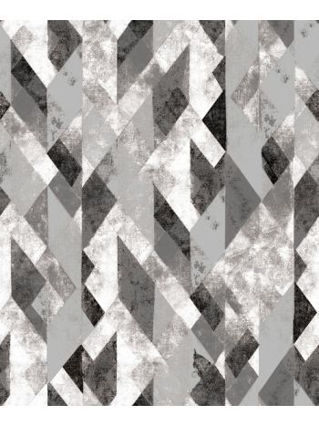 PAPEL DE PAREDE WILER ESSENCIAL - GEOMÉTRICO CINZA E BRANCO ESS1044 1