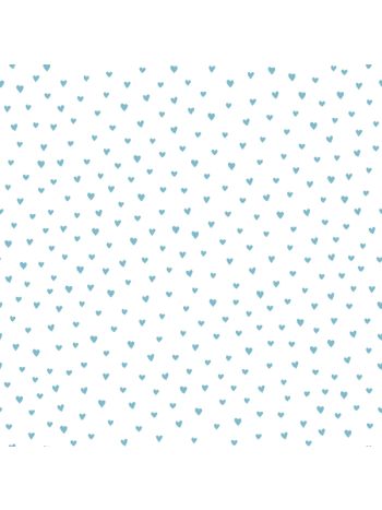 PAPEL DE PAREDE WILER FOFURA BABY - CORAÇÃO AZUL (BRILHO LOCALIZADO) 1
