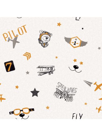 PAPEL DE PAREDE WILER FOFURA BABY - TEMA AVIADOR 1