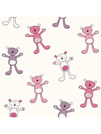 PAPEL DE PAREDE WILER FOFURA BABY - URSINHOS DE PELÚCIA 1