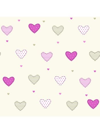 PAPEL DE PAREDE WILER FOFURA BABY - CORAÇÃO 1