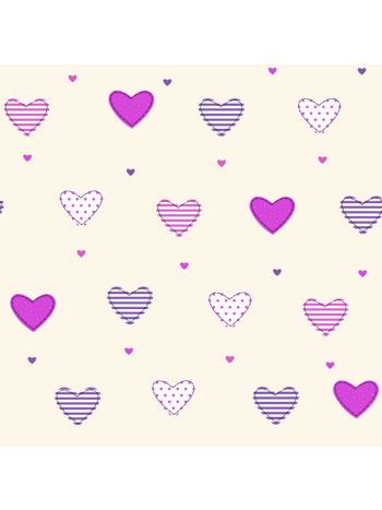 PAPEL DE PAREDE WILER FOFURA BABY - CORAÇÃO 1