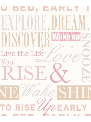 PAPEL DE PAREDE KANTAI OBA - PALAVRAS ROSA 1