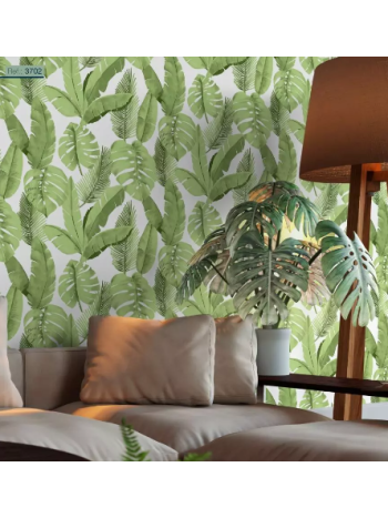 PAPEL DE PAREDE BOBINEX ATEMPORAL - FOLHAGEM VERDE