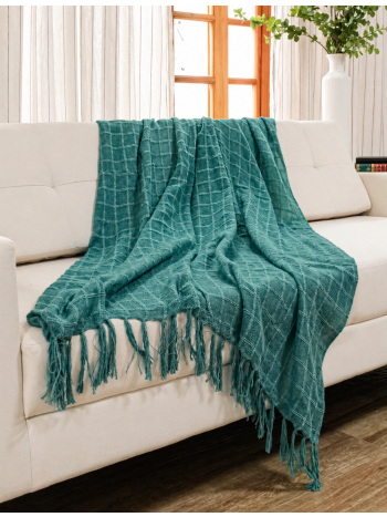 Manta Decorativa Anatex Mineira Pistache - 1,20 x 1,80 - 100% Algodão 1