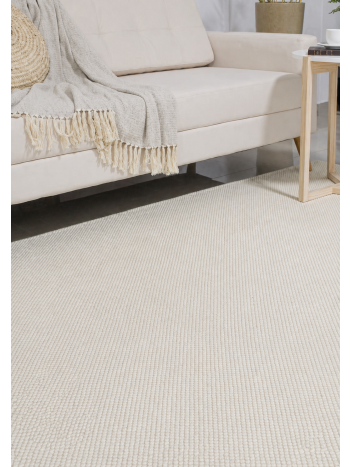 Tapete Off White Texturizado - 2,00 x 3,00 - Com antiderrapante 1
