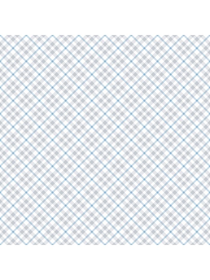 Papel de Parede Xadrez Azul Bebê - Loja Parede de Papel