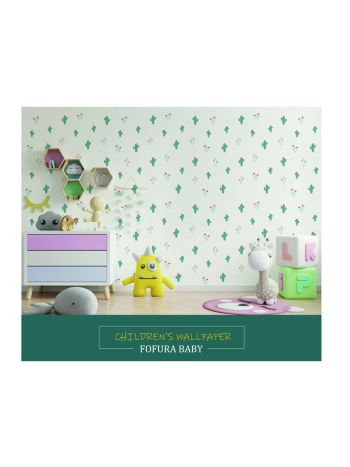 PAPEL DE PAREDE WILER FOFURA BABY - CACTOS 1