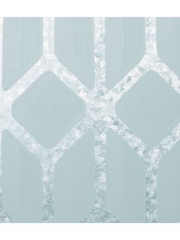 PAPEL DE PAREDE KANTAI WHITE SWAN - GEOMÉTRICO CINZA AZULADO (BRILHO PRATA) WS100202R 1