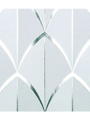 PAPEL DE PAREDE KANTAI WHITE SWAN - GEOMÉTRICO CINZA CLARO (FIO DE PRATA) WS100401R 1