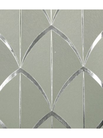 PAPEL DE PAREDE KANTAI WHITE SWAN - GEOMÉTRICO CINZA (FIO DE PRATA) WS100404R 1