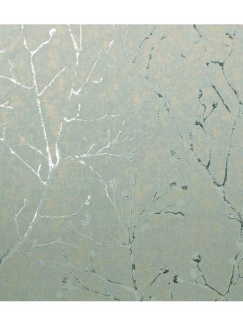 PAPEL DE PAREDE KANTAI WHITE SWAN - GALHOS CINZA E BEGE (BRILHO PRATA) WS100903R 1