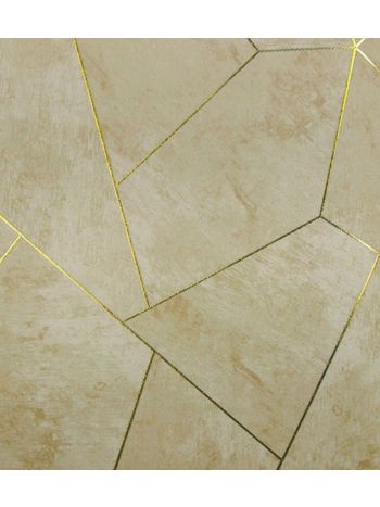 PAPEL DE PAREDE KANTAI WHITE SWAN - GEOMÉTRICO ZARA BEGE (FIO DOURADO) WS101306R 1