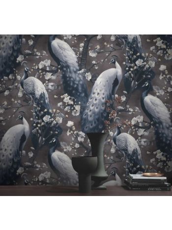 PAPEL DE PAREDE WILER RENO - PAVÃO TABACO 1