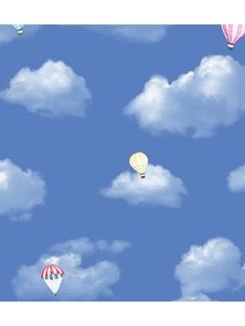 PAPEL DE PAREDE KANTAI HELLO KIDS - BALÃO E NUVEM AZUL HK223602R 1