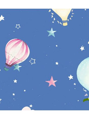 PAPEL DE PAREDE KANTAI HELLO KIDS - BALÃO AZUL E COLORIDO HK223703R 1