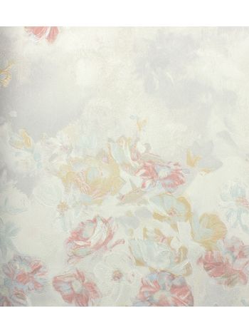 PAPEL DE PAREDE KANTAI POET CHART 4 - FLORES AQUARELADAS CINZA COM ROSA PT400903R 1